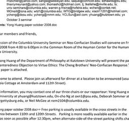 Announcements, 2008-10-03. ...