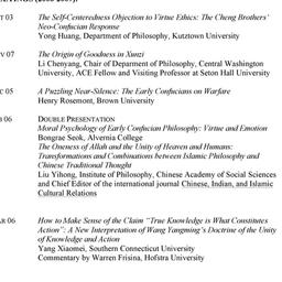 Schedules. Neo-Confucian St...