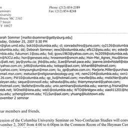 Announcements, 2007-11-02. ...