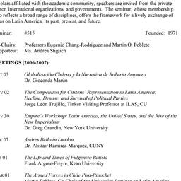Schedules. Latin America, s...