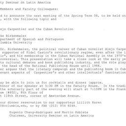 Announcements, 2008-03-06. ...