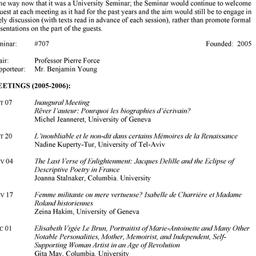 Schedules. Post-Communism, ...