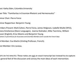 Minutes, 2006-11-02. Post-C...