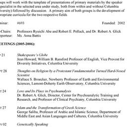Schedules. Science and Reli...