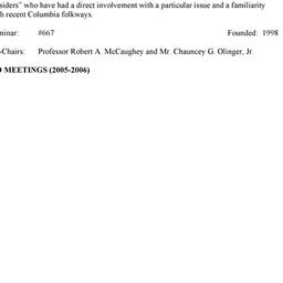 Schedules. The History of C...