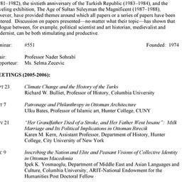 Schedules. Ottoman & Tu...