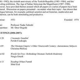 Schedules. Ottoman & Tu...