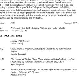 Schedules. Ottoman & Tu...