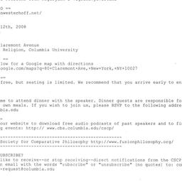 Announcements, 2008-12-12. ...