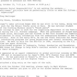 Announcements, 2007-10-15. ...