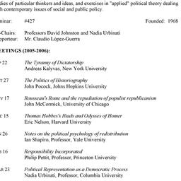 Schedules, Studies in Polit...