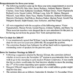 Minutes, 2006-05-12. Shakes...