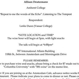 Announcements, 2009-05-08. ...