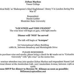 Announcements, 2008-10-10. ...