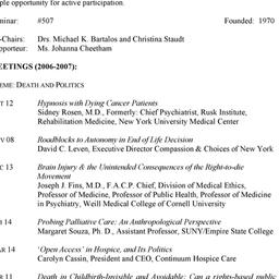 Schedules. Death, seminar 5...