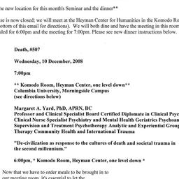 Announcements, 2008-12-10. ...