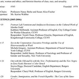 Schedules, Women and Societ...