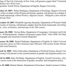 Schedules, Women and Societ...