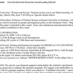 Announcements, 2008-03-24. ...