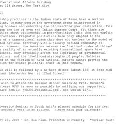 Announcements, 2008-12-01. ...