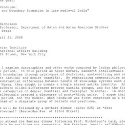 Announcements, 2008-04-21. ...