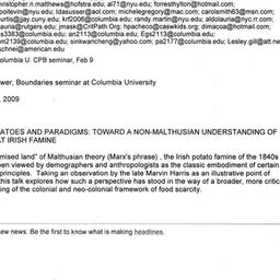 Announcements, 2009-02-09. ...
