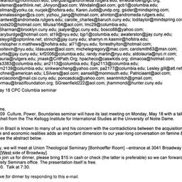 Announcements, 2009-05-18. ...