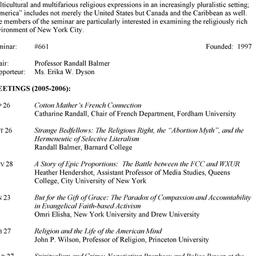 Schedules. Religion in Amer...