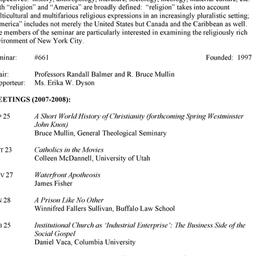 Schedules. Religion in Amer...