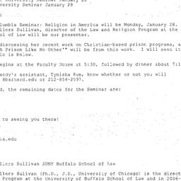 Announcements, 2008-01-29. ...