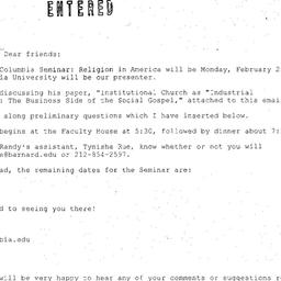 Announcements, 2008-02-25. ...