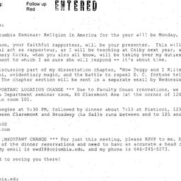 Announcements, 2008-04-28. ...