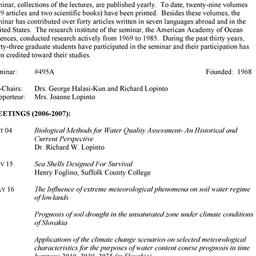 Schedules. Pollution and Wa...