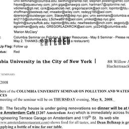 Announcements, 2008-05-08. ...