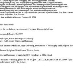 Announcements, 2009-02-18. ...