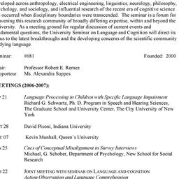 Schedules. Language and Cog...