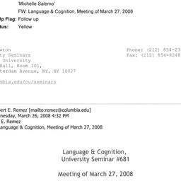Announcements, 2008-03-27. ...