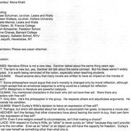 Minutes, 2006-02-07. Ethics...