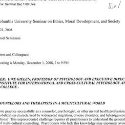 Announcements, 2008-11-21. ...
