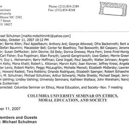Announcements, 2007-11-07. ...