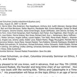 Correspondence, 2008-05-07....