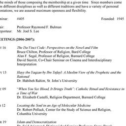 Schedules. Studies in Relig...