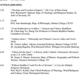 Schedules. Studies in Relig...