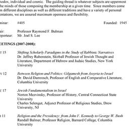 Schedules. Studies in Relig...