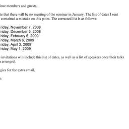 Correspondence, 2008-10-28....