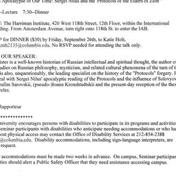 Announcements, 2008-10-03. ...