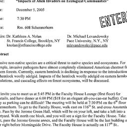 Announcements, 2005-12-05. ...