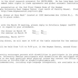 Announcements, 2009-03-30. ...