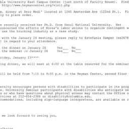 Announcements, 2009-01-26. ...