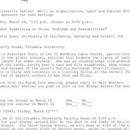 Announcements, 2008-03-24. ...